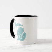 Mug J'aime Michigan Blue Grey (Devant gauche)