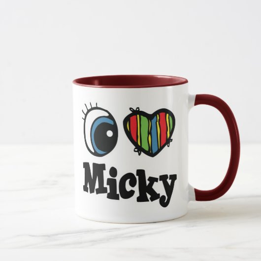 Mug J'aime Micky (Droite)