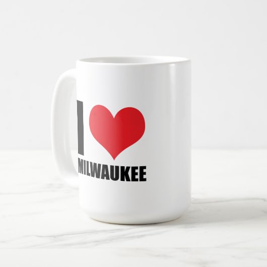 Mug J'aime Milwaukee (Devant gauche)