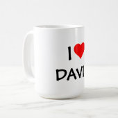 MUG "J'AIME _____" MODELE--AJOUTEZ VOTRE PROPRE NOM (Devant gauche)