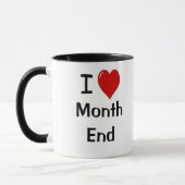 Mug J'aime Mois Fin Cruel Funny Comptable Citation (Gauche)