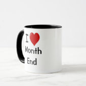 Mug J'aime Mois Fin Cruel Funny Comptable Citation (Devant gauche)