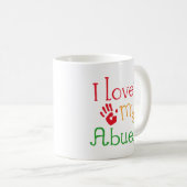Mug J'Aime Mon Abuelo (Empreintes À Main) (Devant droit)