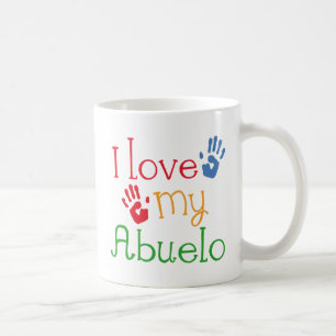 Mug J'Aime Mon Abuelo (Empreintes À Main)