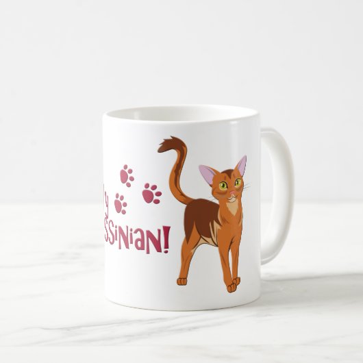 Mug J'Aime Mon Abyssinais ! (Devant droit)