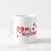 Mug J'Aime Mon Abyssinais ! (Devant gauche)
