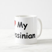 Mug J'Aime Mon Abyssinian (Devant droit)