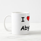 Mug J'Aime Mon Abyssinian (Gauche)