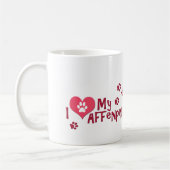 Mug J'Aime Mon Affenpinscher ! (Gauche)