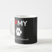 Mug J'aime mon Alaskan Malamute chien texte personnali (Devant gauche)