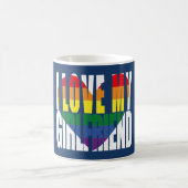 Mug J'Aime Mon Ami Coeur Arc En Ciel (Centre)