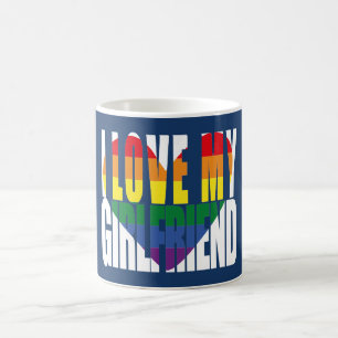 Mug J'Aime Mon Ami Coeur Arc En Ciel