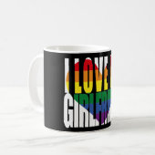 Mug J'Aime Mon Ami Coeur Arc En Ciel (Devant gauche)