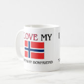 Mug J'aime mon ami norvégien (Devant gauche)