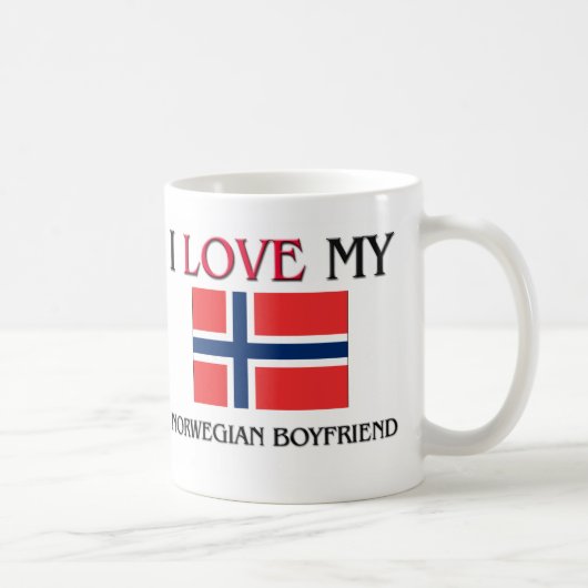 Mug J'aime mon ami norvégien (Droite)