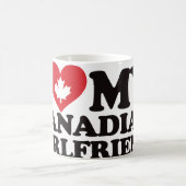 Mug J'aime mon amie canadienne (Centre)