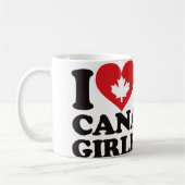 Mug J'aime mon amie canadienne (Gauche)