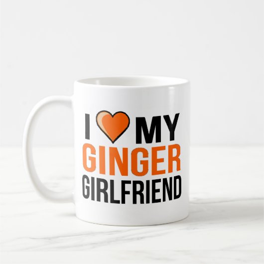 Mug J'aime mon amie de gingembre (Gauche)