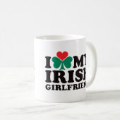 Mug J'aime mon amie irlandaise (Devant droit)