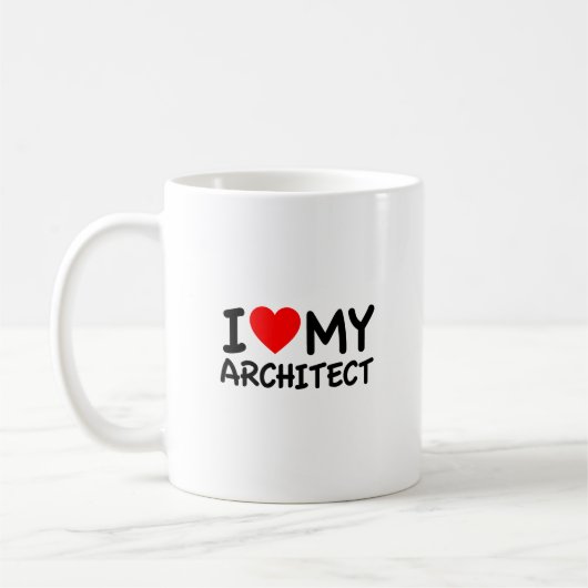 Mug J'Aime Mon Architecte (Gauche)