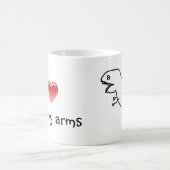 Mug J'aime mon arms/T-REX minuscule (Centre)