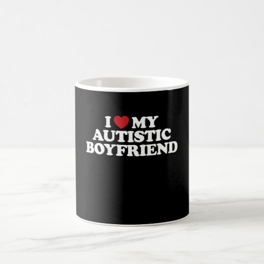 Mug J'Aime Mon Autiste Garçon Je Coeur Super (Centre)