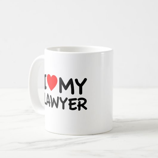 Mug J'aime mon avocat (Devant gauche)