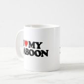 MUG J'AIME MON BABOUIN (Devant gauche)