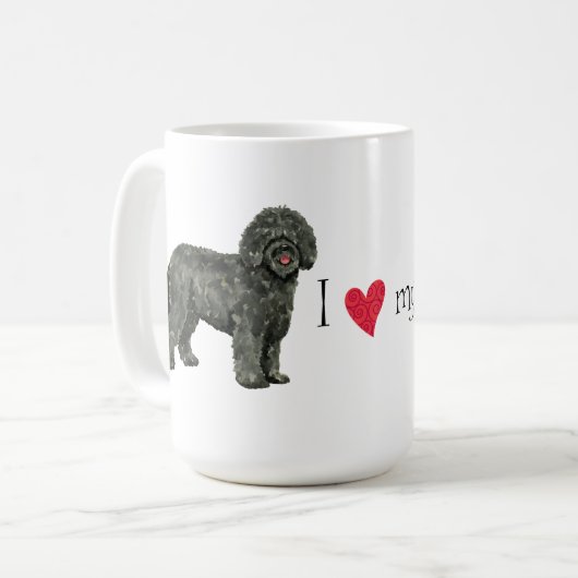 Mug J'aime mon barbet (Devant gauche)