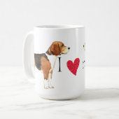Mug J'aime mon Beagle (Devant gauche)