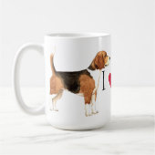 Mug J'aime mon Beagle (Gauche)