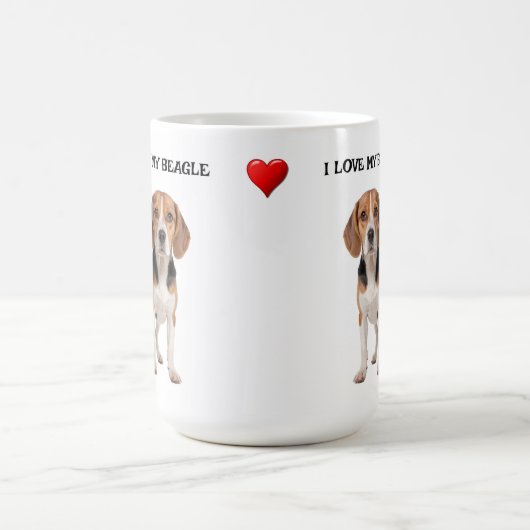 Mug J'aime mon Beagle (Centre)