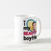 Mug J'aime mon beau petit ami photo personnalisée (Devant droit)
