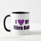 Mug J'aime mon bébé fibro (Gauche)