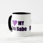 Mug J'aime mon bébé fibro (Devant gauche)