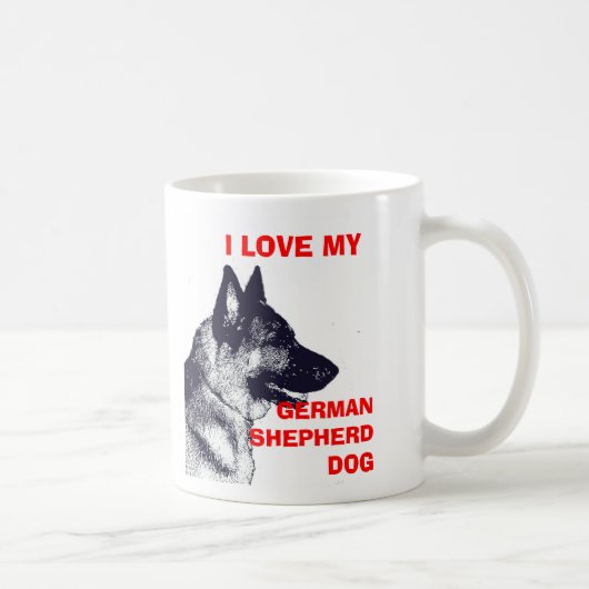 MUG J'AIME MON BERGER ALLEMAND (Droite)