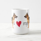 Mug J'aime mon berger allemand (Centre)