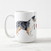 Mug J'aime mon berger australien (Gauche)