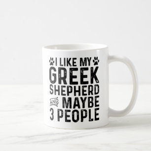 Mug J'aime mon berger grec et 3 personnes