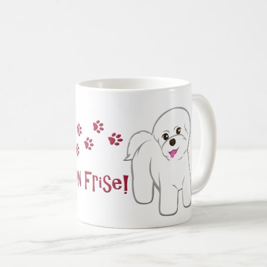 Mug J'Aime Mon Bichon Frise ! (Devant droit)