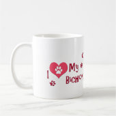 Mug J'Aime Mon Bichon Frise ! (Gauche)