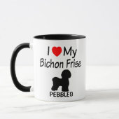 Mug J'Aime Mon Bichon Frise Dog (Gauche)