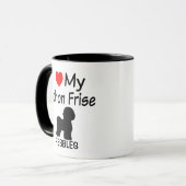 Mug J'Aime Mon Bichon Frise Dog (Devant gauche)