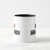 Mug J'Aime Mon Blog À Cœur (Centre)