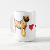 Mug J'aime mon boerboel (Devant gauche)