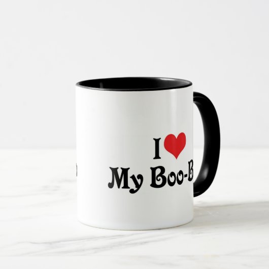 Mug J'Aime Mon Boo Boo Boo (Devant droit)