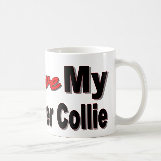 Mug J'aime mon border collie (Droite)