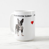Mug J'Aime Mon Boston Terrier (Devant gauche)