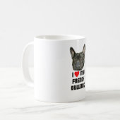 Mug J'aime mon bouledogue français (Devant gauche)