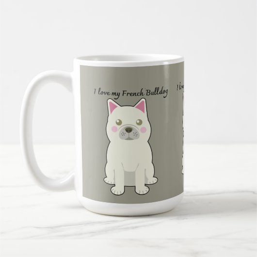 Mug J'aime mon Bouledogue Français (Gauche)